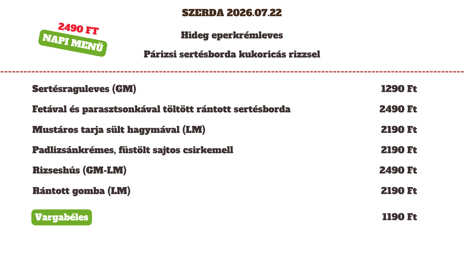 2026.07.22 Szerda