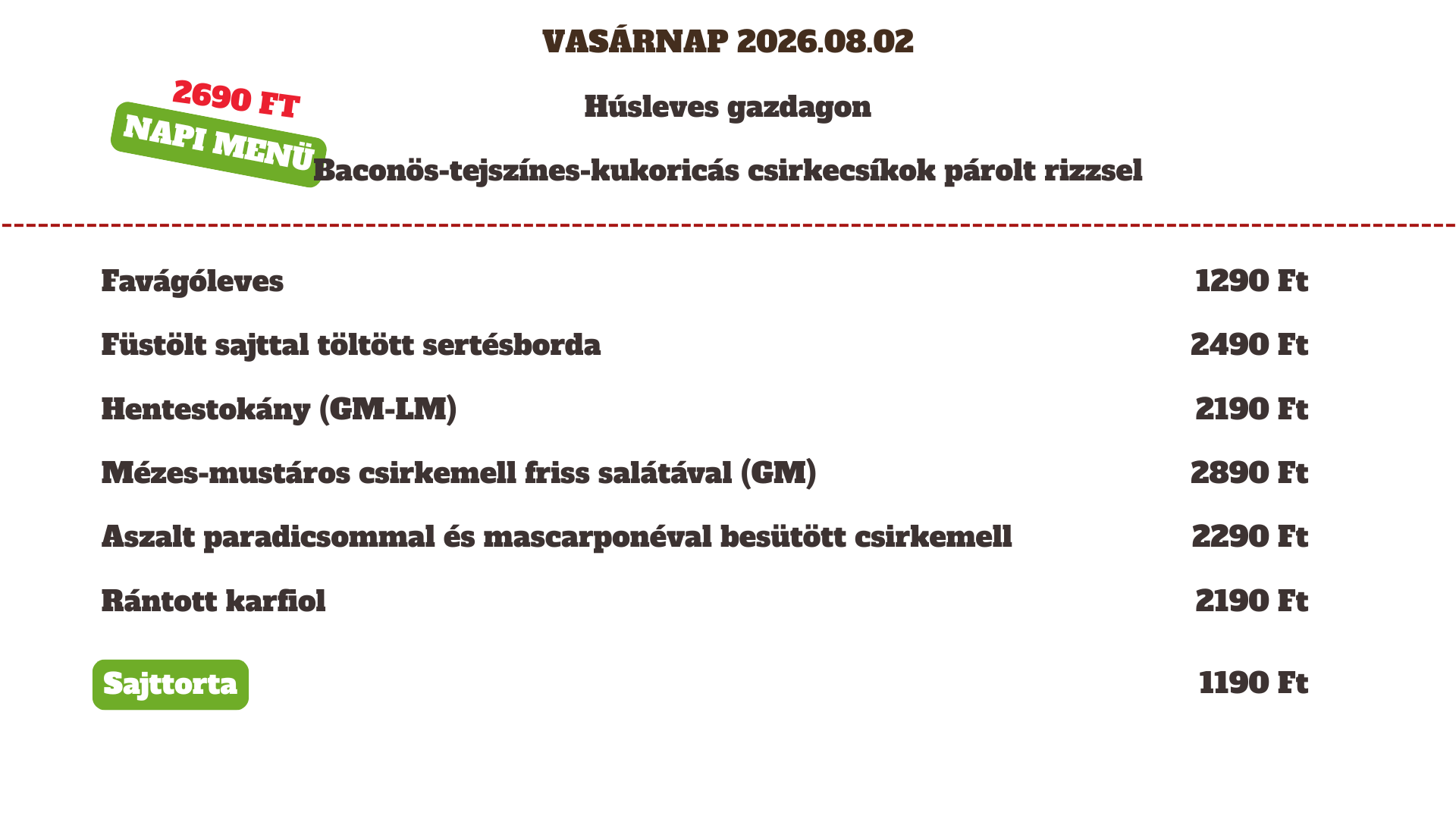 2026.08.02 Vasárnap 2026.08.02 Vasárnap