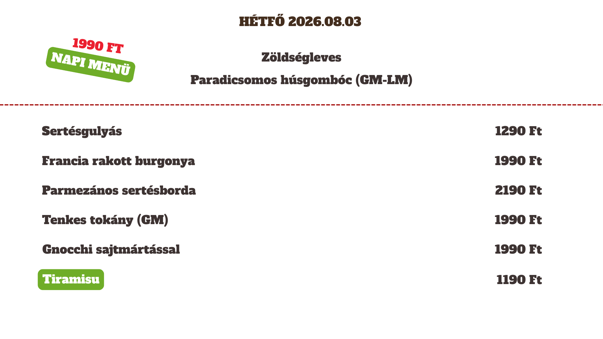 2026.08.03 Hétfő 2026.08.03 Hétfő