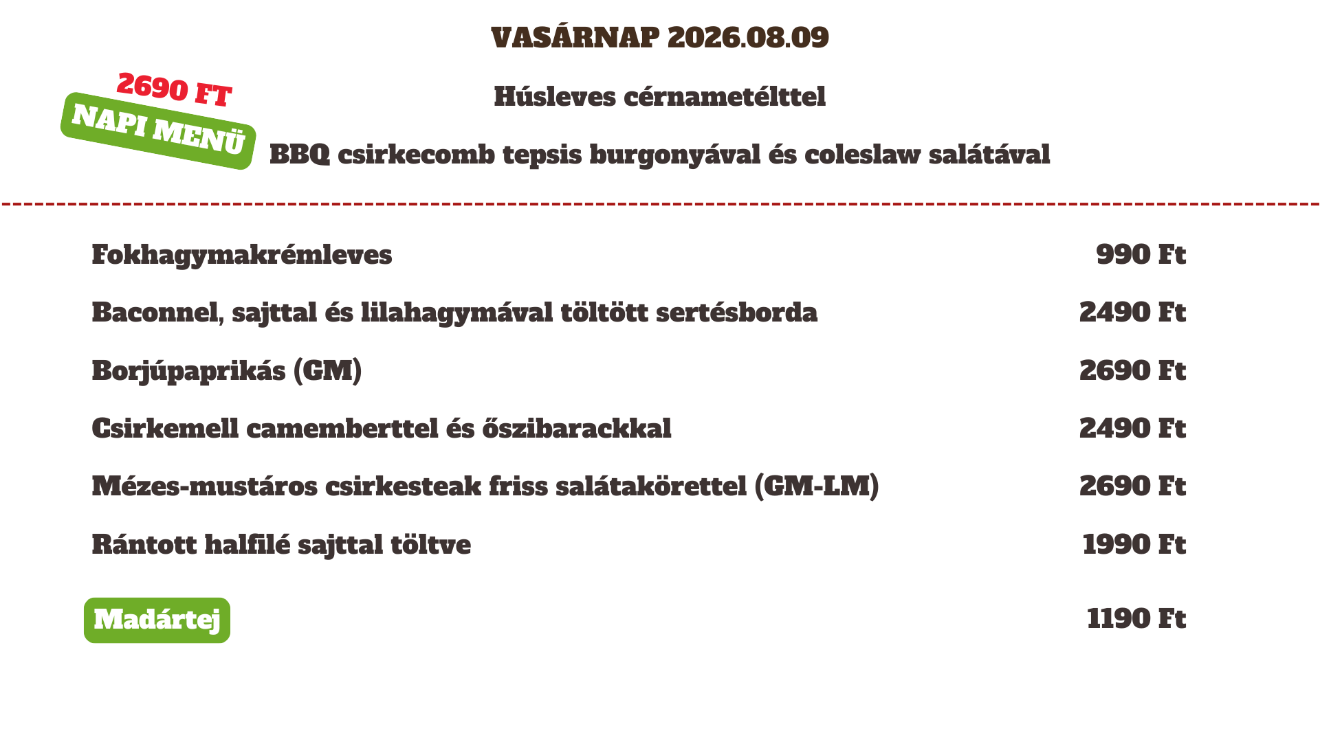 2026.08.09 Vasárnap
