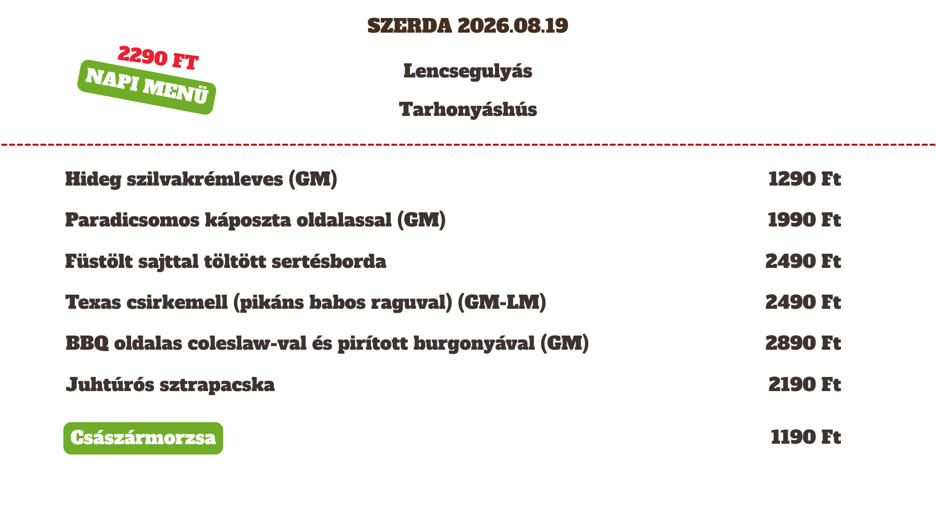 2026.08.19 Szerda 2026.08.19 Szerda