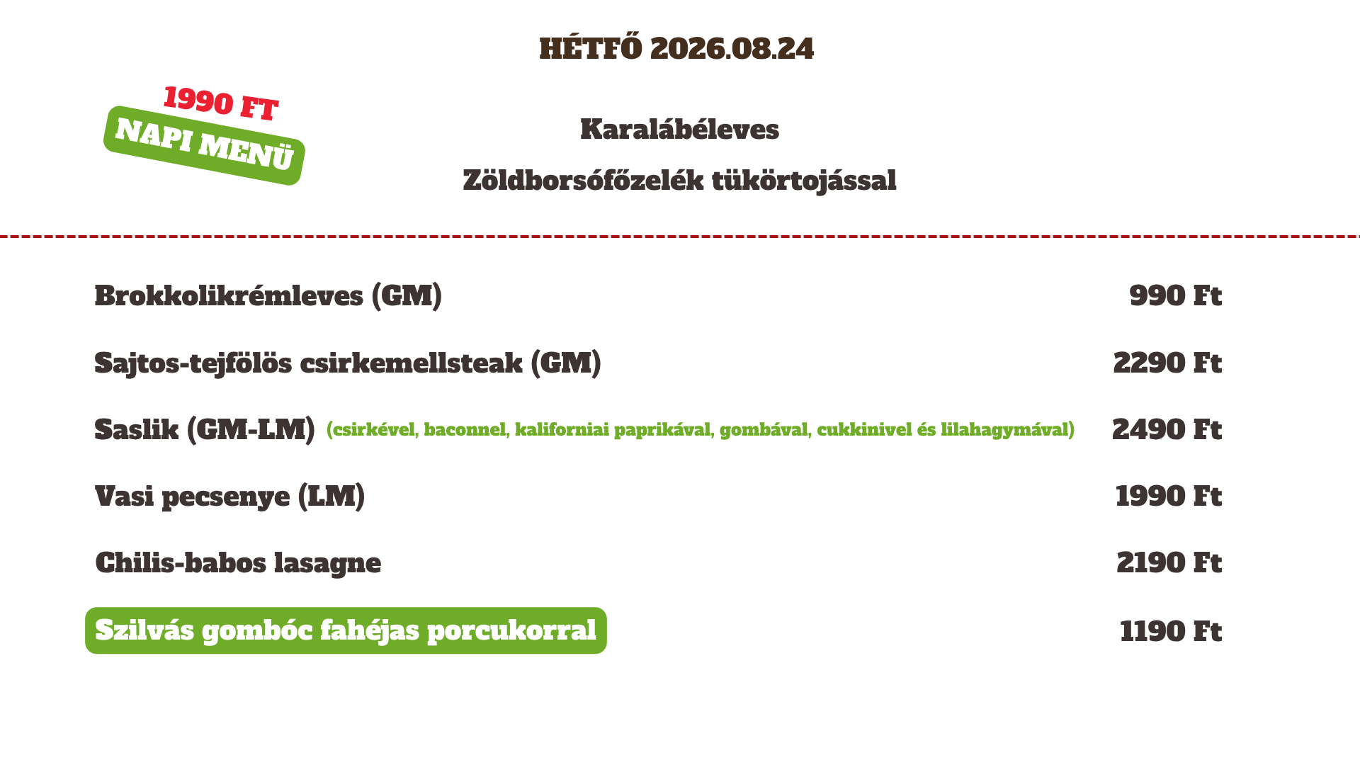 2026.08.24 Hétfő 2026.08.24 Hétfő