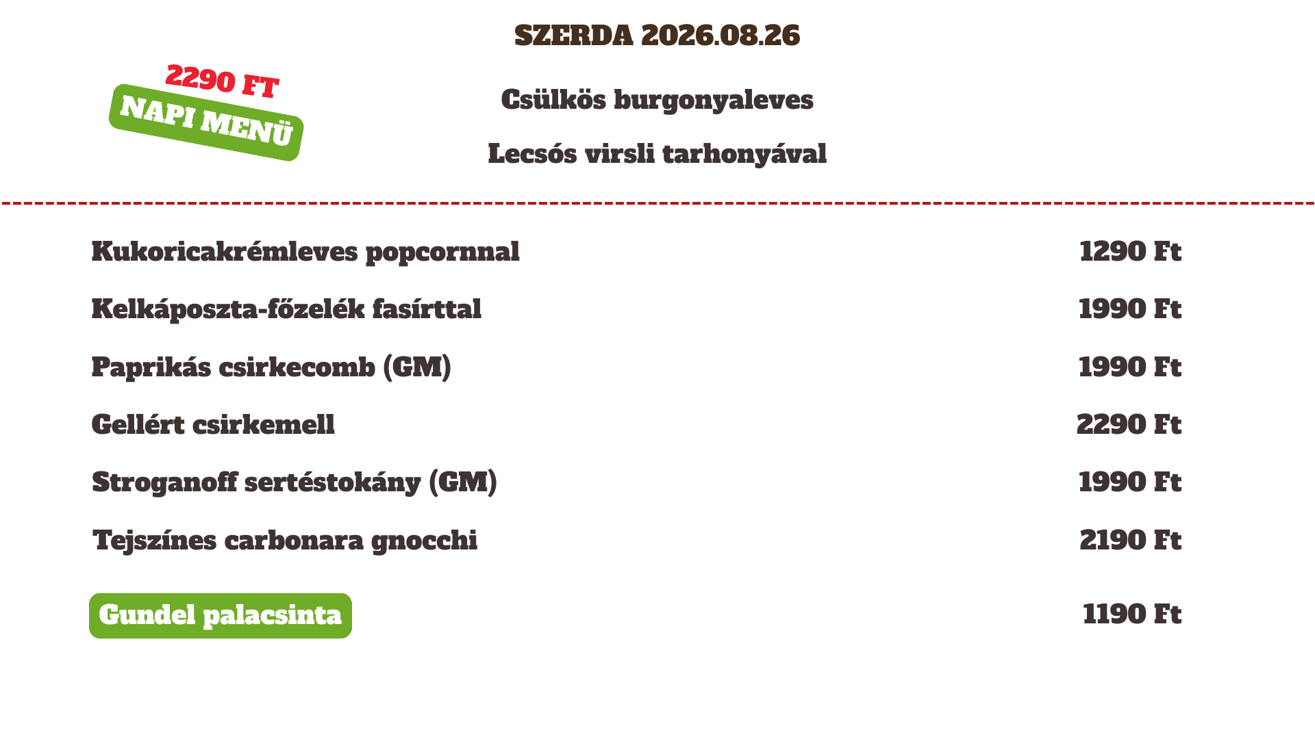 2026.08.26 Szerda 2026.08.26 Szerda