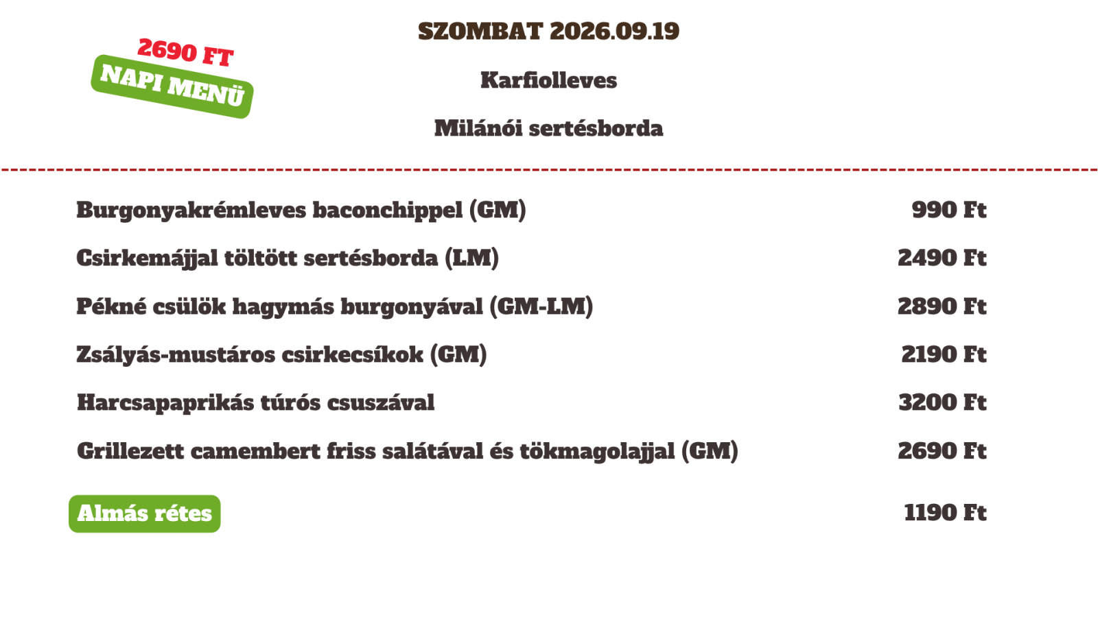 2026.09.19 Szombat