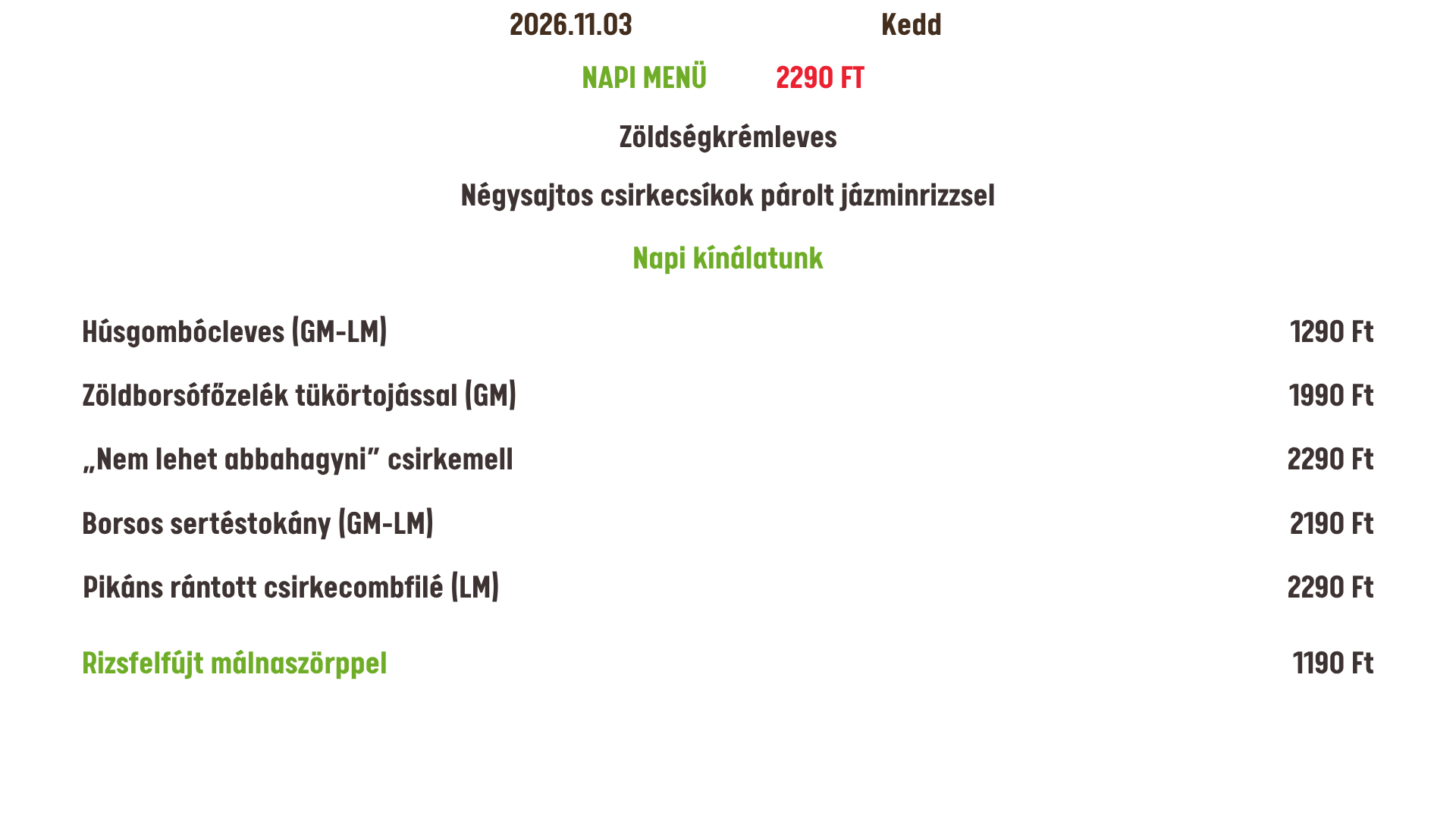2026.11.03. Kedd