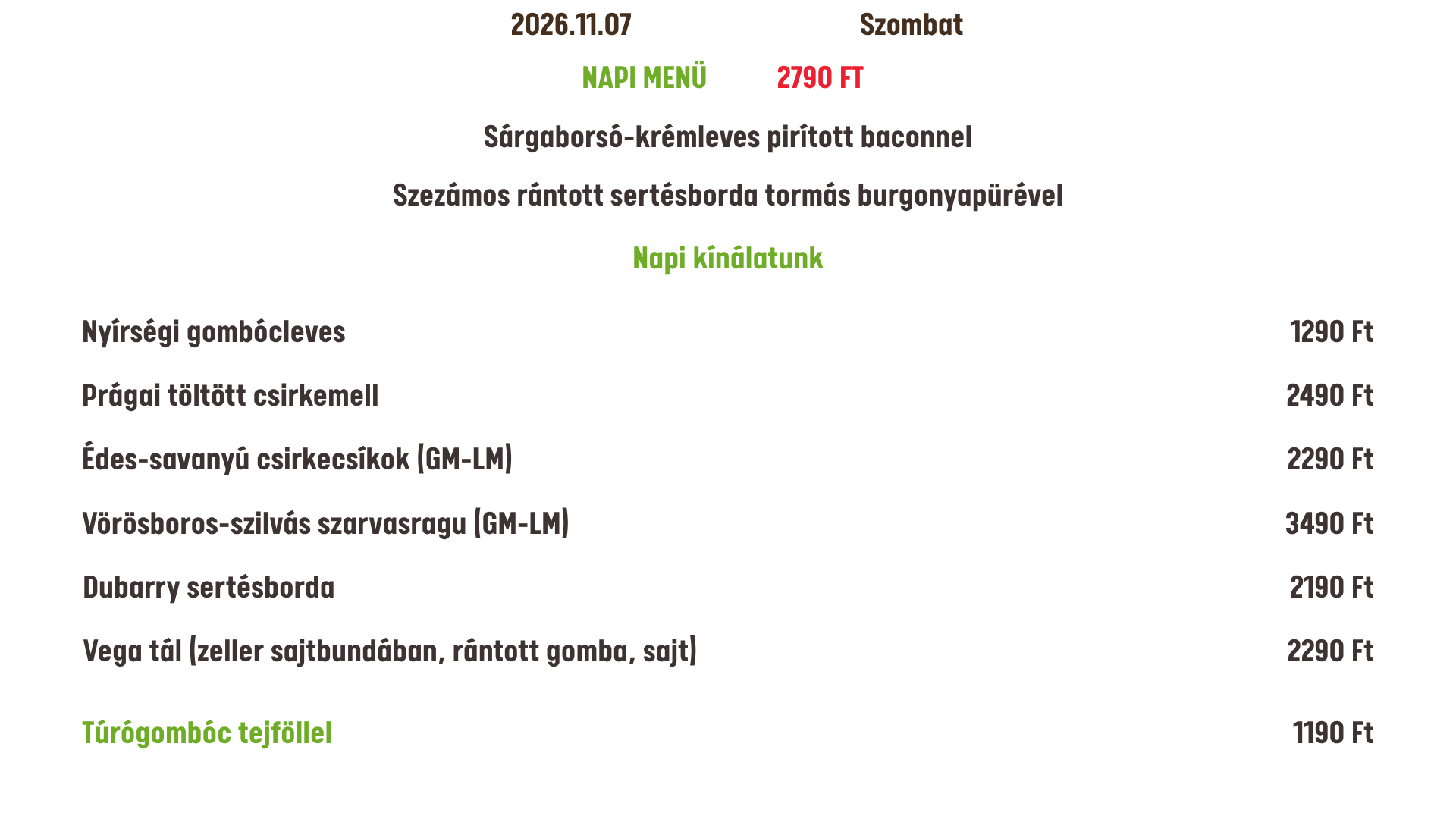2026.11.07. Szombat